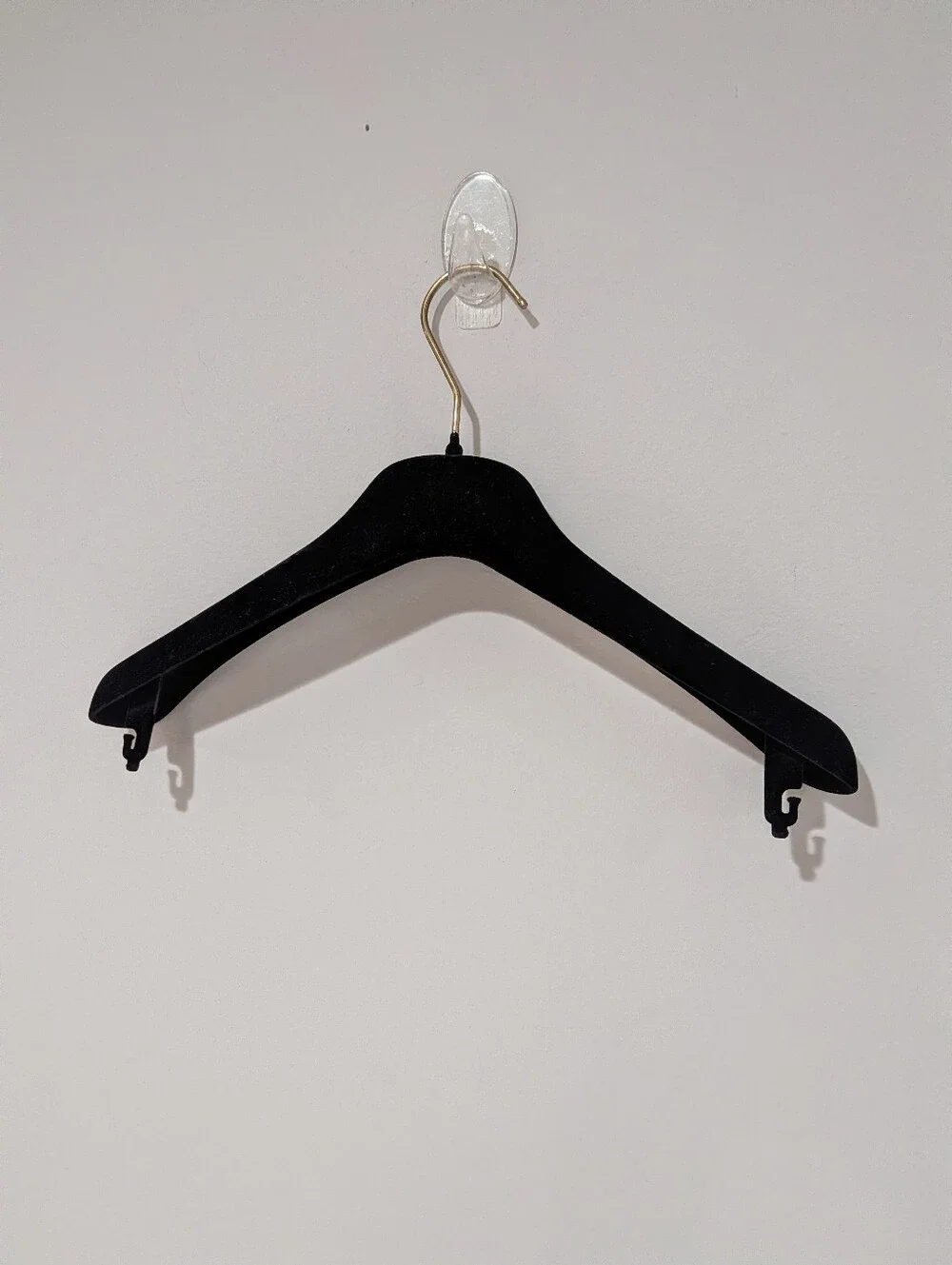 Giorgio Armani Black Velvet Hangers Set of 9 Gold Logo